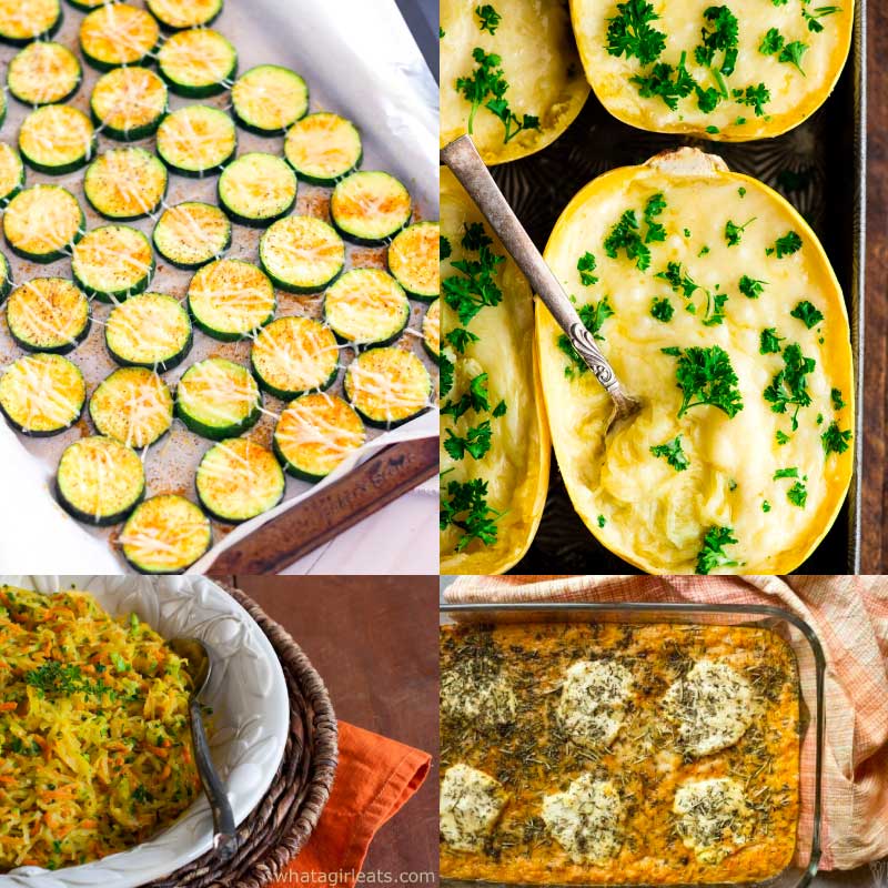 savory squash recipes collage
