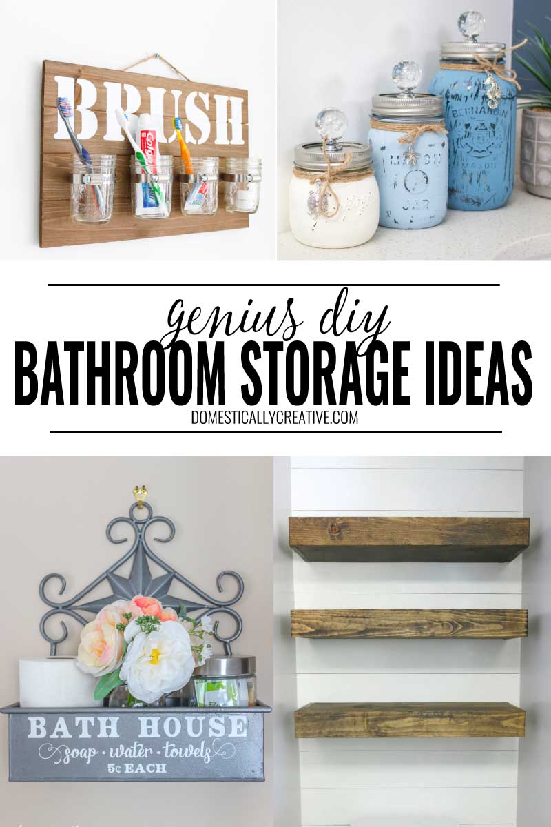 Genius Bathroom Organization Ideas - Domestically Creative