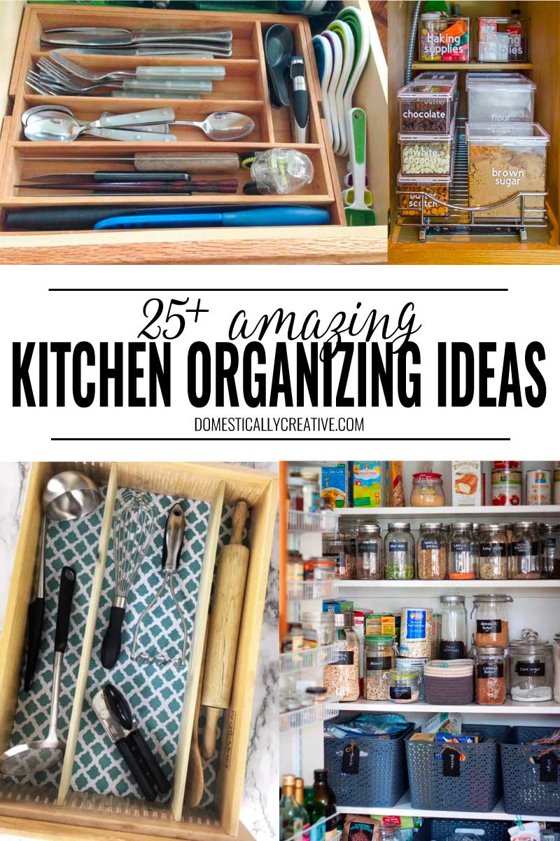 Kitchen organization collage