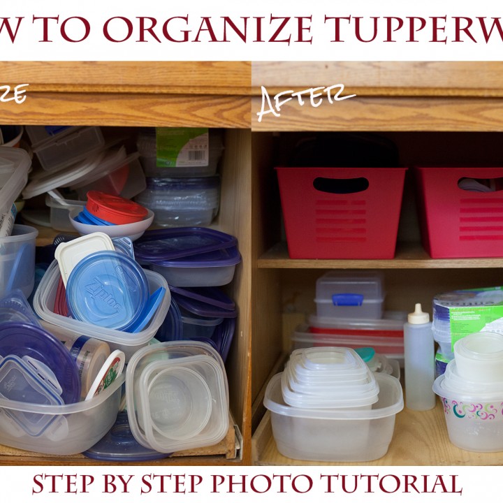 Image for How to Organize Your Tupperware Cupboard for a Couple Bucks (5 easy Steps!)