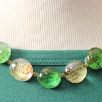 Image for St. Patrick&rsquo;s Day Glass Map Necklace
