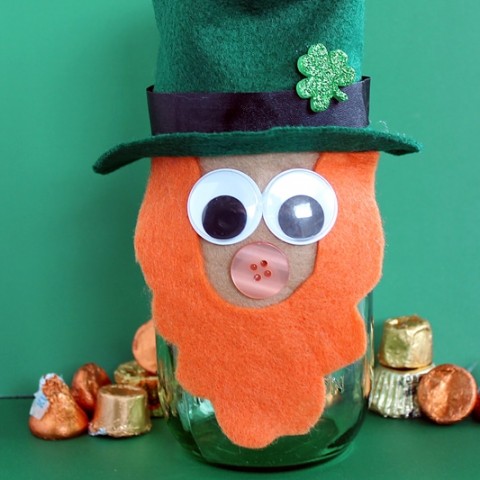 Image for Mason Jar Leprechaun for Saint Patrick's Day