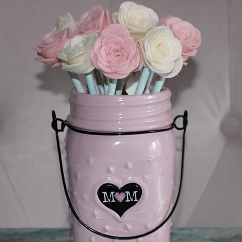 Image for How To Make Pretty Felt Roses-Easy Tutorial-Our Crafty Mom