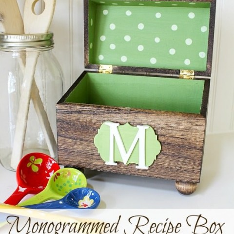 Image for Monogrammed Recipe Box
