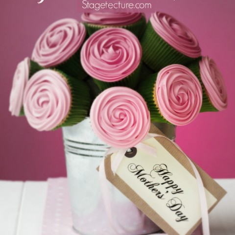 Image for Mothers Day Ideas: DIY Cupcake Bouquet