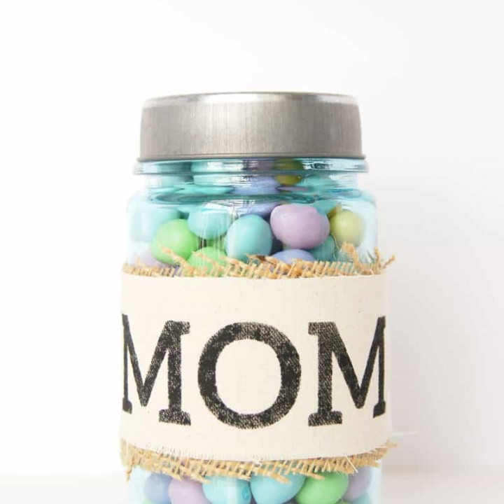 Image for Simple Stenciled Mother's Day Treat Jar Gift