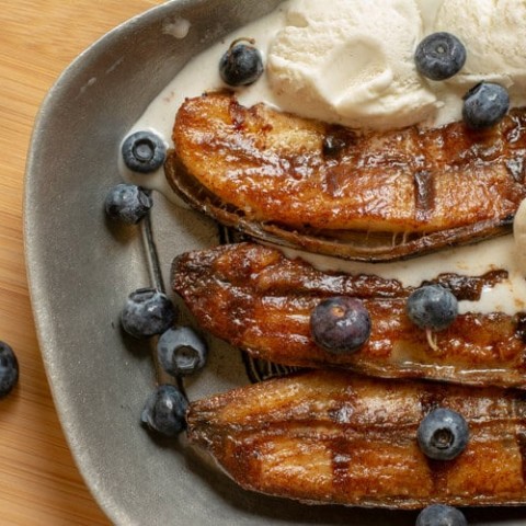 Image for Grilled Honey Cinnamon Bananas