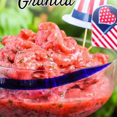 Image for {Recipes} Strawberry Basil Granita