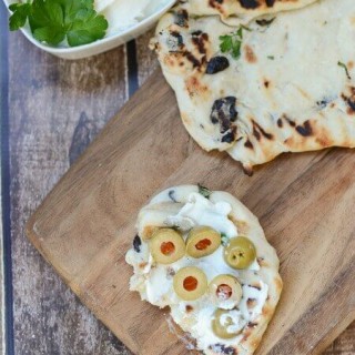 Image for Grilled Olive Herb Flatbread and Whipped Feta Spread Recipes