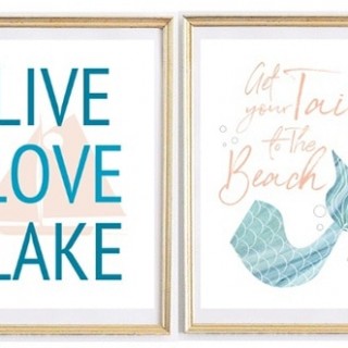 Image for 6 Summer Wall Art Printables: Mermaids to Pineapples