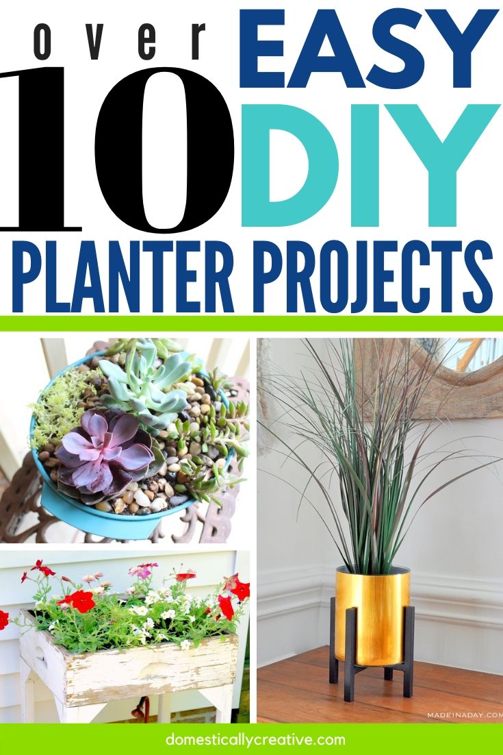 DIY planter projects collage
