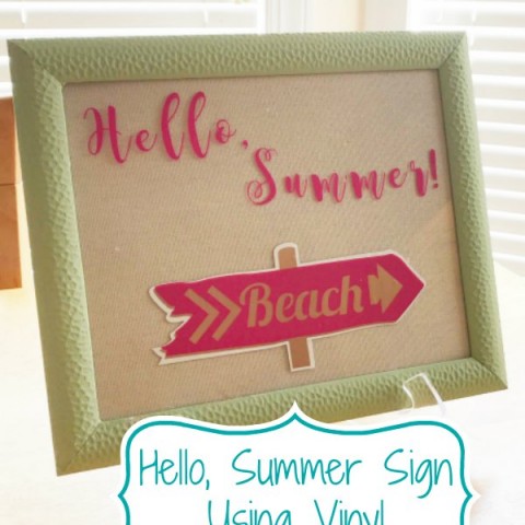 Image for Hello Summer Wall Art Using Vinyl