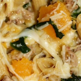 Image for BUTTERNUT SQUASH, SAUSAGE & PENNE PASTA SKILLET