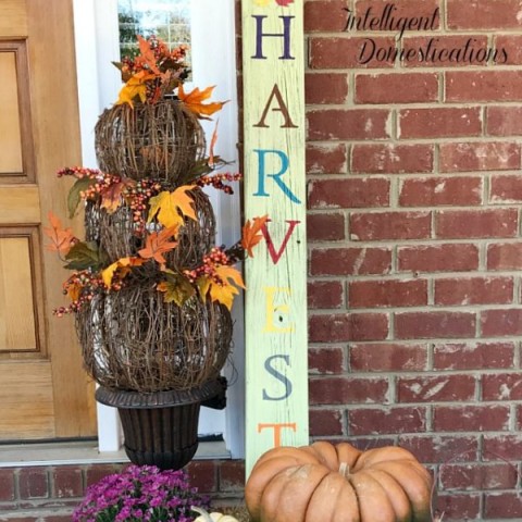 Image for Reclaimed Wood Harvest Porch Sign