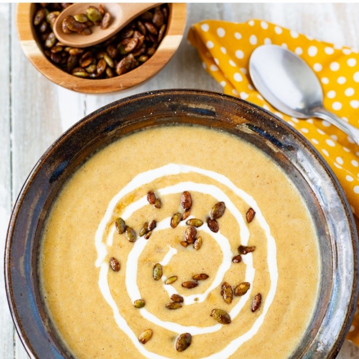 Image for Crock Pot Pumpkin Soup-Maple Pumpkin Seeds