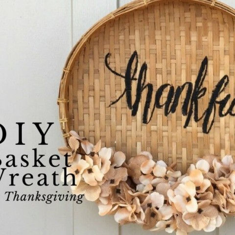 Image for DIY Basket Wreath for Thanksgiving