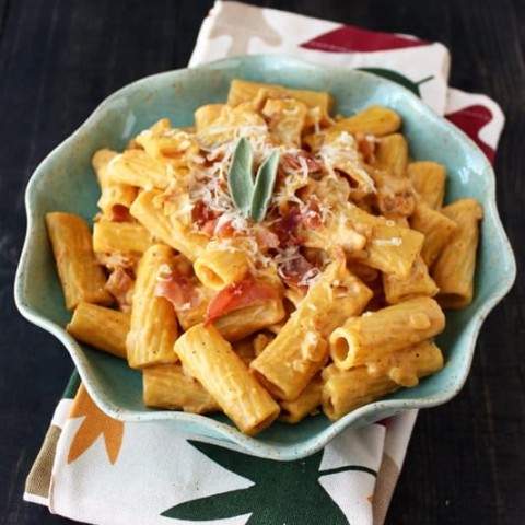 Image for Creamy Pumpkin Prosciutto Rigatoni