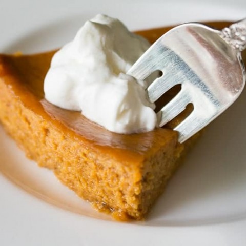 Image for Crustless Pumpkin Pie with Orange Scented Whipped Cream