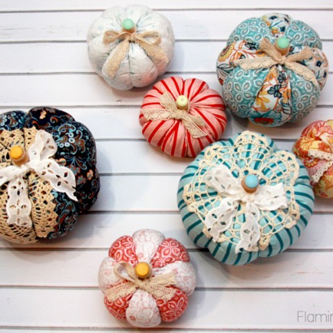 Image for Colorful Fall Fabric Pumpkins |