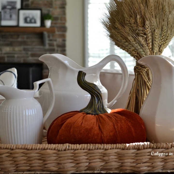 Image for A Festive Fall Vignette on the Console Table