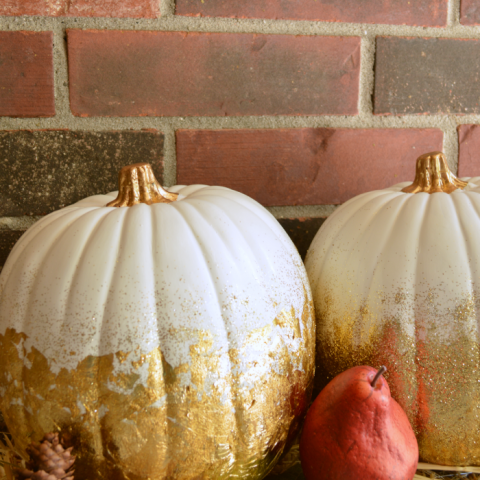 Image for Gold Leaf & Glitter Pumpkins- Monthly DIY Challenge