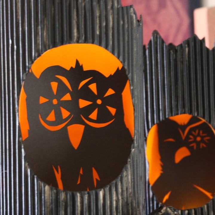 Image for Halloween Owl Luminaries