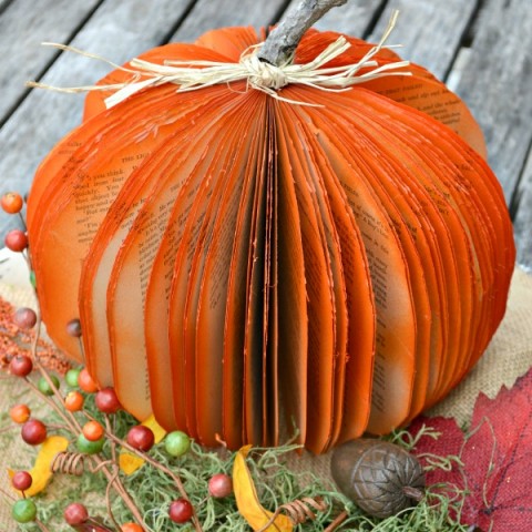 Image for Easy DIY Book Pumpkin