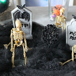 Image for Spooky Skeleton Graveyard-Halloween Decor Blog Hop