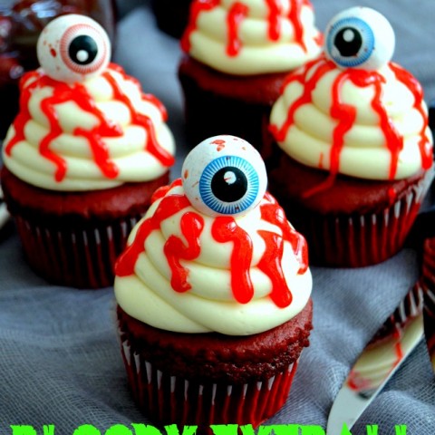 Image for Bloody Eyeball Cupcakes
