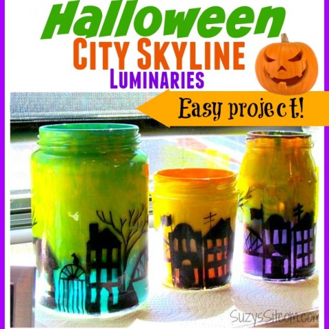 Image for DIY Halloween City Skyline Luminaries