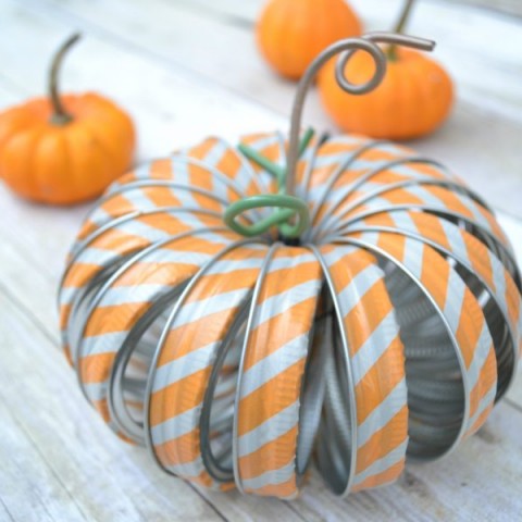 Image for Mason Jar Ring Pumpkin with Washi Tape