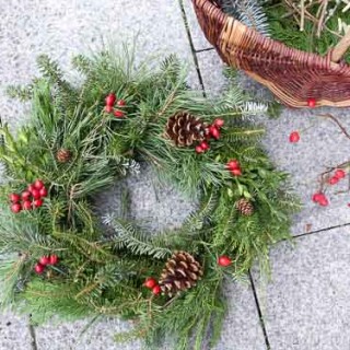 Image for Old-Fashioned Christmas Wreath From Scratch