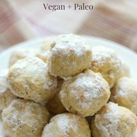 Image for Grain-Free Italian Wedding Snowball Cookies (Gluten-Free, Vegan, Paleo)