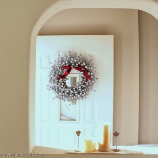 Image for CELEBRATIONS: holiday wreath from a fall wreath