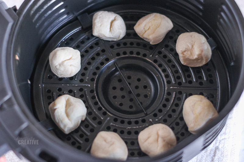 Biscuit dough balls in the air fryer