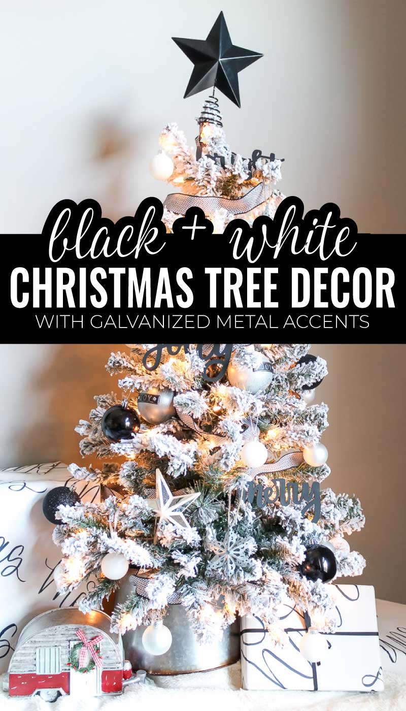 CHRISTMAS DECOR 2020 // OUR BLACK & WHITE CHRISTMAS TREE — Me and