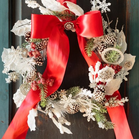 Image for Jeweled Christmas Wreath Made with Vintage Jewelry
