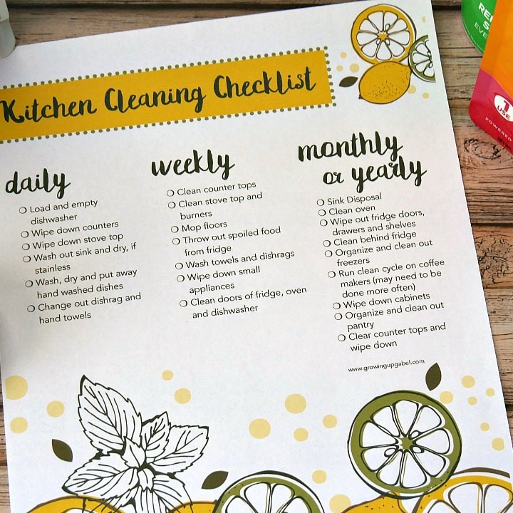 Image for Kitchen Cleaning Checklist for Busy Moms