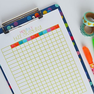 Image for Free Monthly Bill Checklist Printable