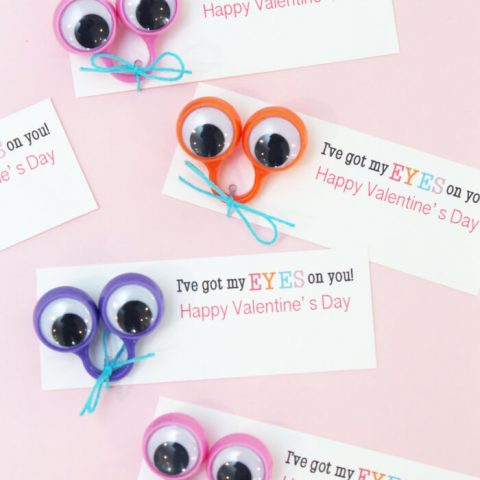 Image for I've Got My Eyes On You Valentine Printables