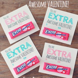 Image for "Extra" Awesome Valentine & Free Printable