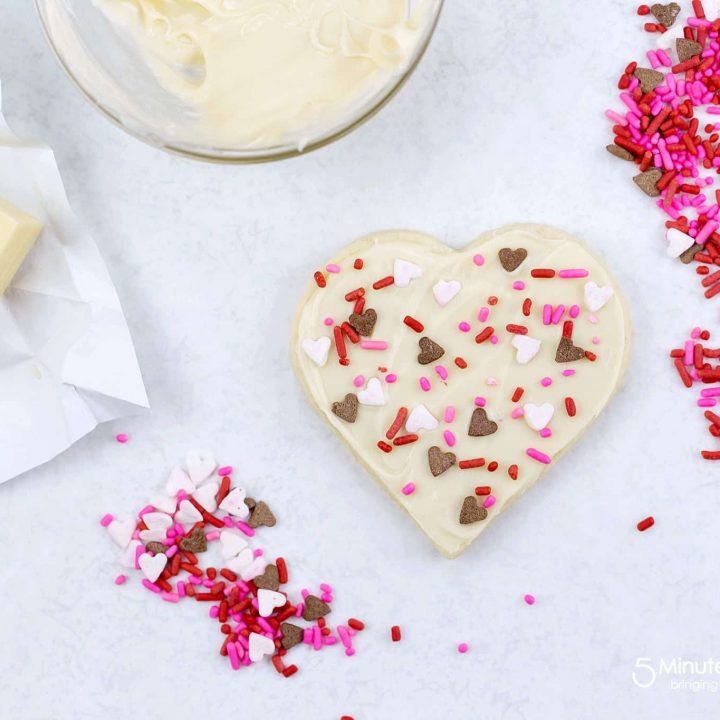 Image for White Chocolate Topped Sugar Cookies Recipe