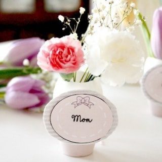 Image for DIY Easter Egg Place Holders with Spring Flowers for Easter