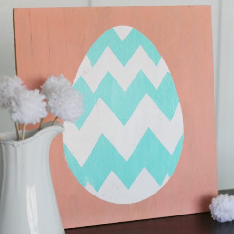 Image for Spring Easter egg sign decor