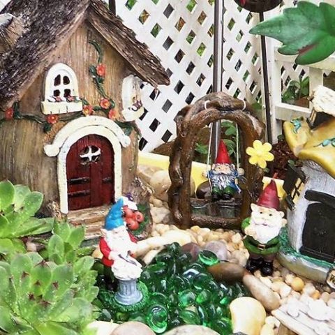 Image for This Year's Fairy Gnome Garden in a Beverage Tub, 2019