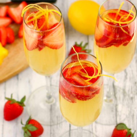 Image for Strawberry Limoncello Spritzers