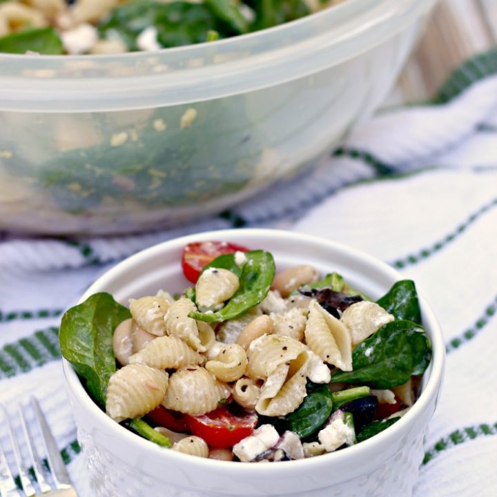 Image for Spinach, Feta and Bean Pasta Salad