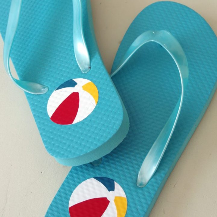 Image for How to Apply Heat Transfer Vinyl (HTV) to Flip Flops