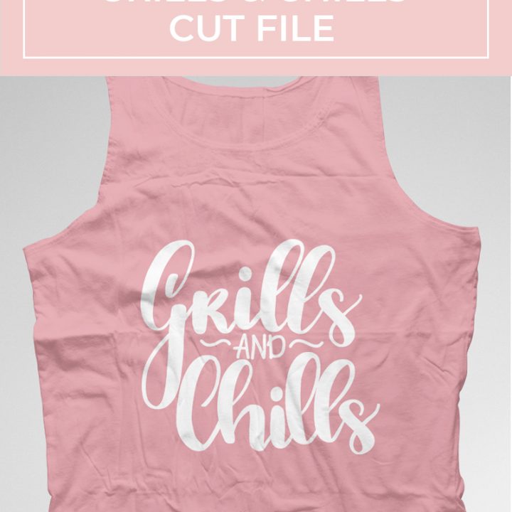 Image for Grills and Chills Hand Lettered Free Cut File