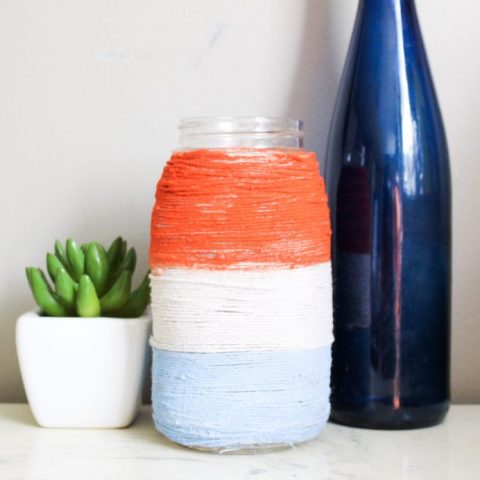 Image for Make A Fun And Easy Twine Patriotic Mason Jar For Under $4!